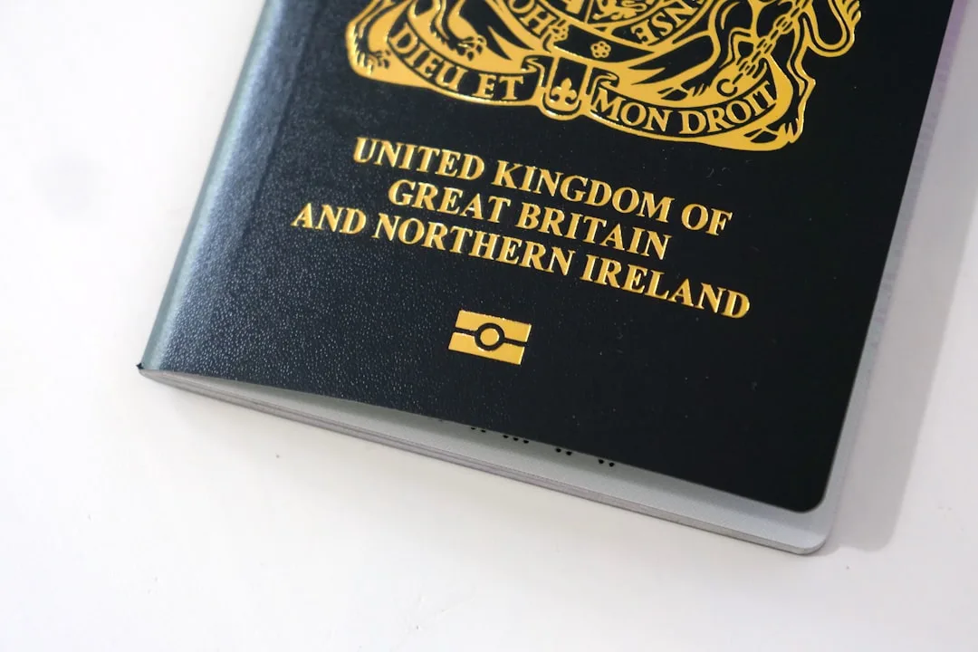 UK Global Talent Visa endorsement document with stamp